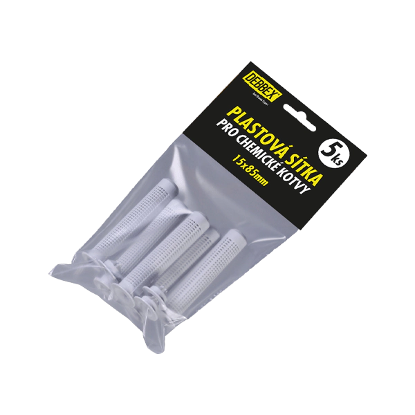 Plastové sitká pre chemické kotvenie Den Braven 12x50 mm (5 ks)