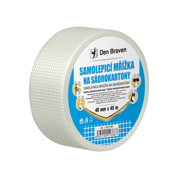 Den Braven samolepiaca mriežka na sadrokartóny 48 mm x 20 m - sklotextilná páska
